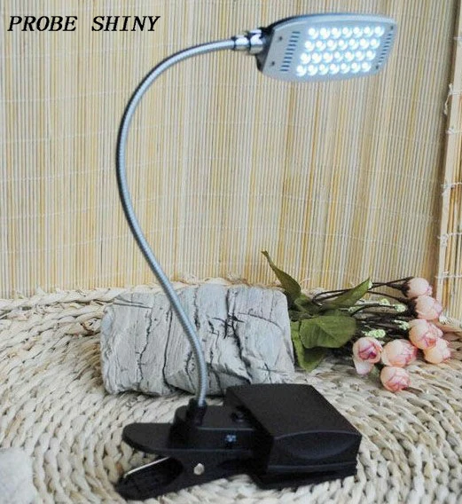 2017 28 LED 3 Modes USB Clip-on book Flexible Light lights Lamp Bulb 3-step brightness adjustable for Home BBQ Camping school | Лампы и