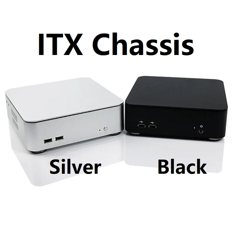 

M2 MINI ITX Small Computer case Fashion Horizontal Aluminum for HTPC Chassis