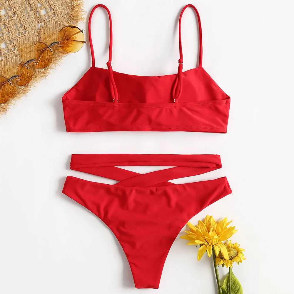 ZAFUL بيكيني النساء كريسس الصليب كامي بيكيني مرونة منخفضة مخصر لباس سباحة السباغيتي الأشرطة مبطن الصلبة الدانتيل خمر ملابس السباحة ZAFUL بيكيني النساء كريسس الصليب كامي بيكيني مرونة منخفضة مخصر لباس سباحة السباغيتي الأشرطة مبطن الصلبة الدانتيل خمر ملابس السباحة