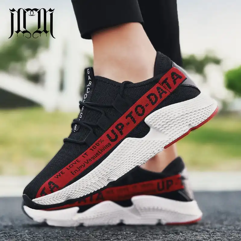 Mumueli Hot Mix Black Yellow Red White Shoes Men Breathable High