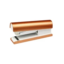 MIRUI розовое золото степлер мини настольное издание Металлические ручные степлеры 24/6 26/6 офисные принадлежности с нескользящей основой настольный аксессуар