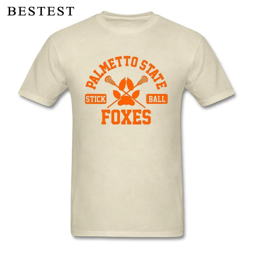 palmetto state stickball orange 5855 100% Cotton Men Tops & Tees Casual Summer Autumn T Shirts Hip Hop O Neck Clothing Shirt palmetto state stickball orange 5855 beige
