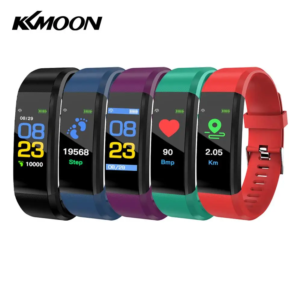 ID115plus умный Браслет 0,96 дюймов TFT экран 90 мАч мониторинг сердечного ритма кровяного давления калорий Фитнес IP67 Водонепроницаемый BT будильник