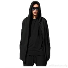 Männer frühjahr cotton pullover strickjacke lange runway design mantel mantel mantel schwarz harajuku hip hop japanischen assassins creed clothing