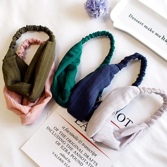 

Turban Headband Floral Prints Bandanas Korean Elastic Hair Bands Gum Hair for Girls Hair Accessories for Women