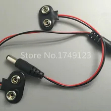 50 шт. 9 в зажим для аккумулятора крестообразный держатель для аккумулятора соединители штепсельная защелка т типа свинцовый провод мягкая застежка Длина: 10 см