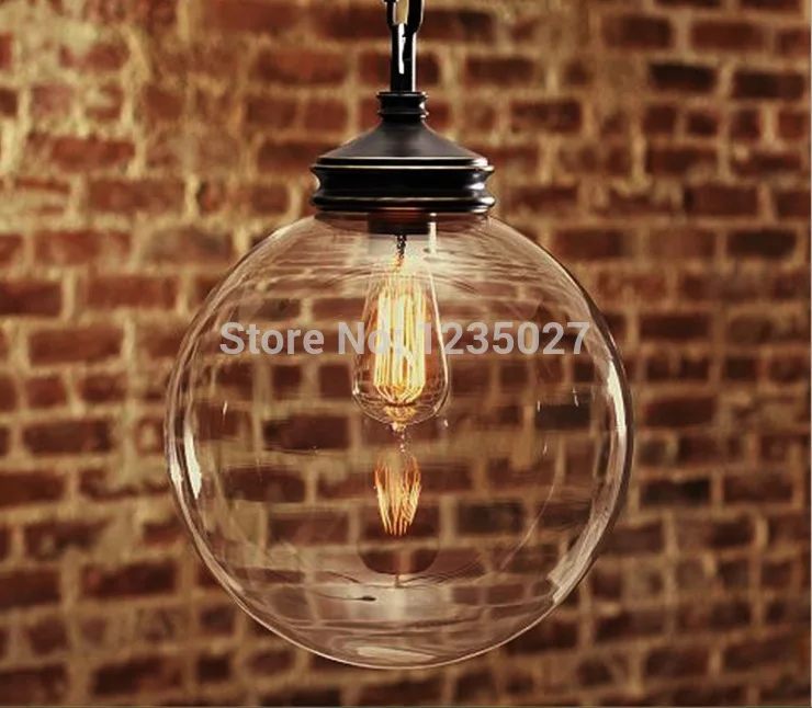 Free Shipping Nordic American Style Retro Pendant Lamp With E27 Edison Bulb Loft Vintage Pendant Light,Antique Pendant Lamp
