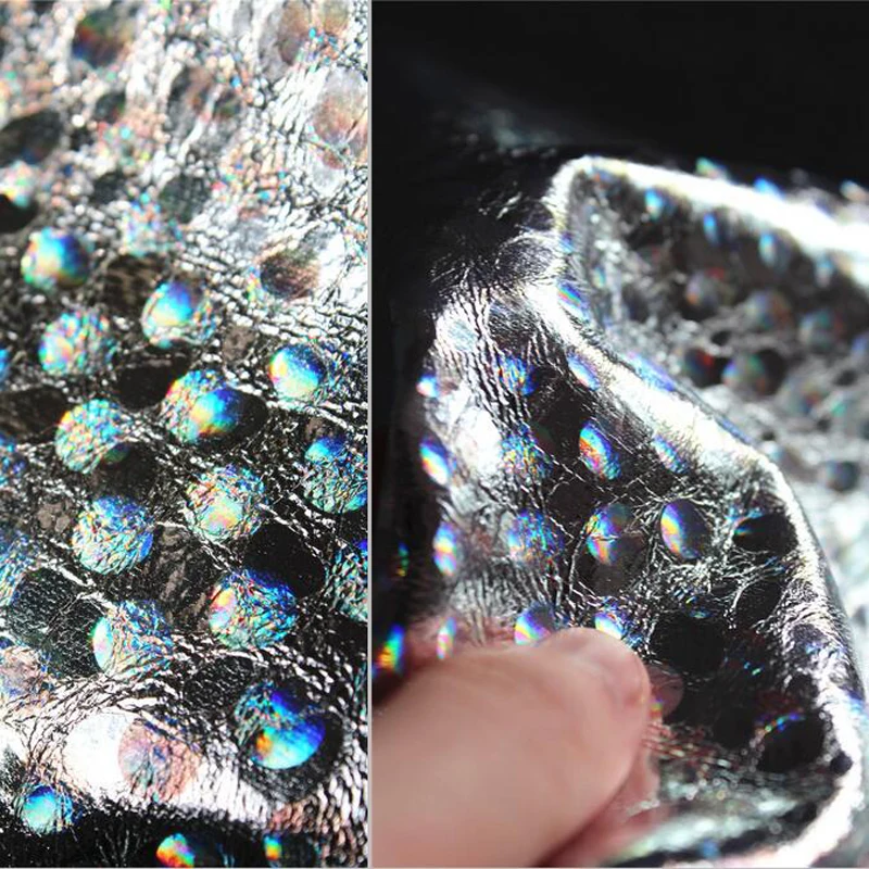 

Encrypted Stereoscopic Metallic Fish Scale Stage Sequin Fabric Upscale Mesh Bead Embroidery Apparel Designer Fabric
