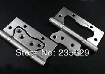 

Free Shipping,sub-mother hinge,4inch*3inch*2.5mm Hinges, 304 brushed stainless steel Hinges for timber Door, no noise, long life
