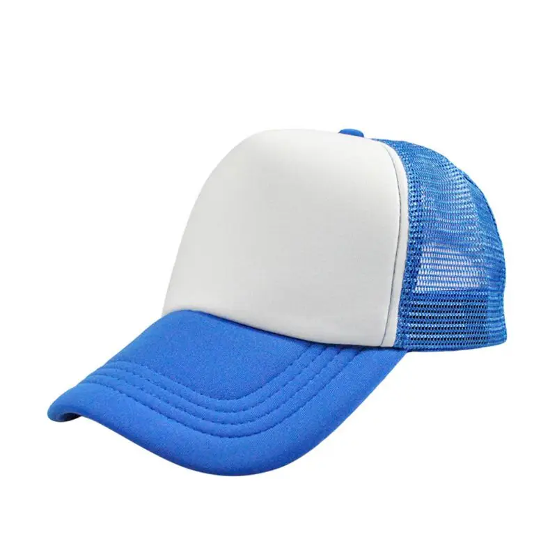 

Fashion Plain Baseball Cap Solid Trucker Blank Curved Visor Hat Mesh Adjustable