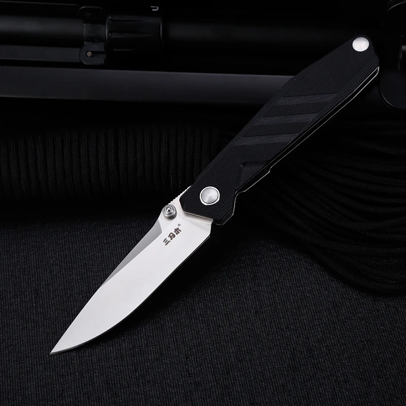 Sanrenmu 1158 карманный складной нож 8Cr13 стальное лезвие G10 ручка EDC Открытый Отдых