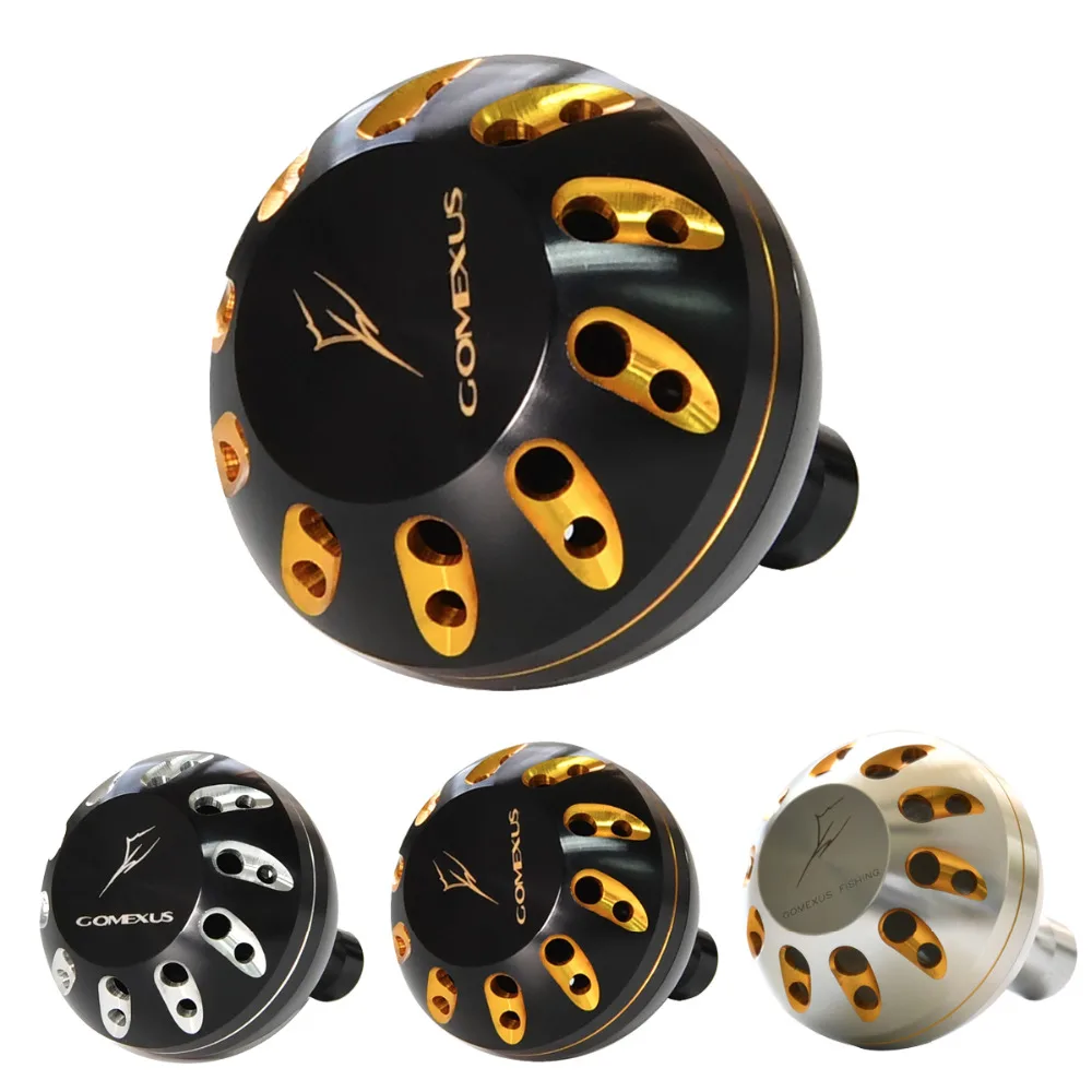 

Gomexus Power Knob For Shimano Reel Handle Grip B Direct Daiwa BG Penn Spinfisher Battle II Drill 45mm Metal Round Crank Knob