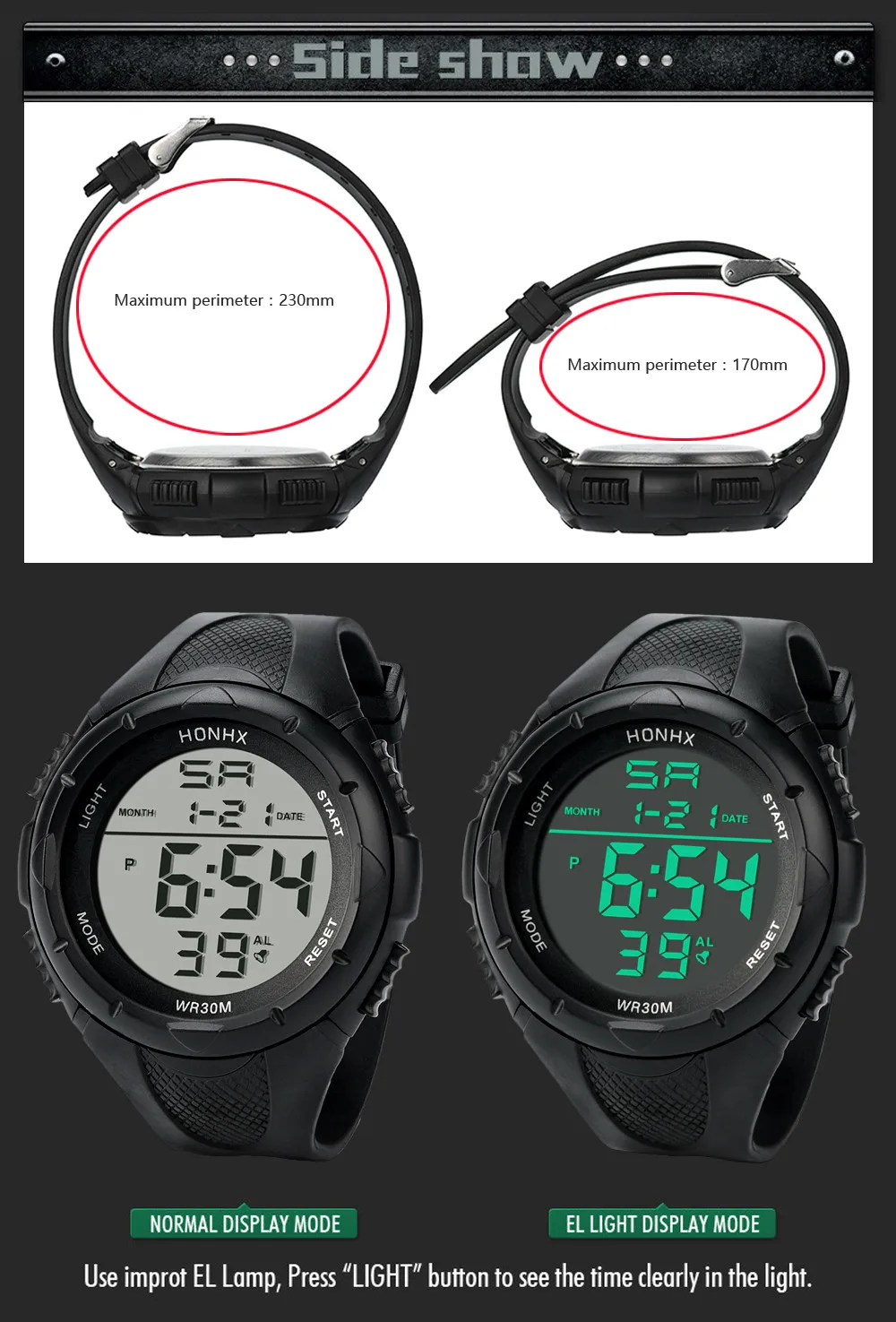 Модные мужские светодиодный часы с цифровой сигнализацией, спортивные часы, силиконовые военные армейские кварцевые наручные часы, электронные часы, модные мужские часы gif Ou