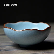 50 мл винтажные Ru печи трещины глазури подвески-талисманы в китайском стиле китайский чайный набор кунг-фу Мастер чашка для Пуэр чайная чашка чайная чаша фарфоровая посуда для напитков