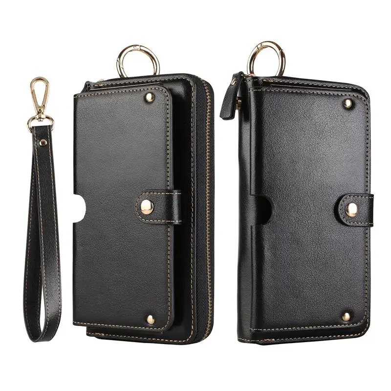 

Genuine Leather Handbag Case For Sony Xperia XZ XZ1 XZ2 XA2 Ultra Wallet Pouch Universal Strap Multipurpose Phone Bags Cases