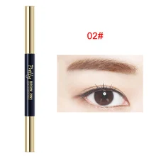 Двухсторонний карандаш для бровей с кисточкой Водонепроницаемый стойкий макияж автоматический карандаш для бровей, косметический SSwell