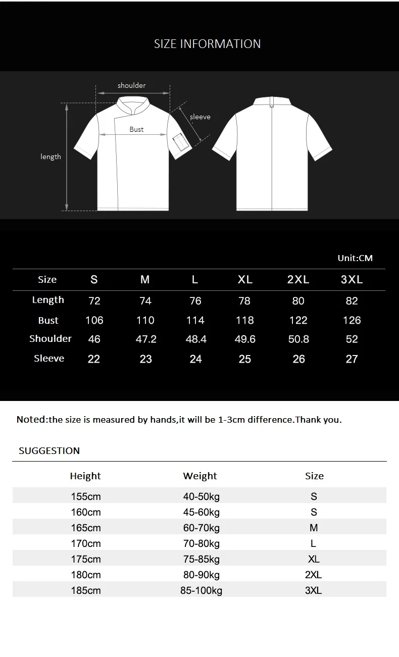 2019 летние Рубашка с короткими рукавами форма офицантки Для мужчин Профессиональный Костюмы Кухня шеф-повара, от двух до восьми лет Пиджак
