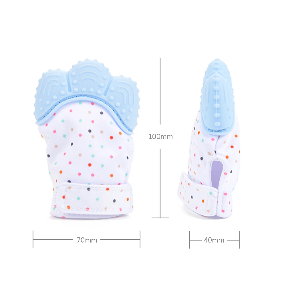 Силиконовые Ювелирные изделия, Детская рукавица, перчатка, 1 шт./лот, прорезыватель для пальцев, жевательная игрушка для новорожденных, Прорезыватель для зубов, BPA бесплатно