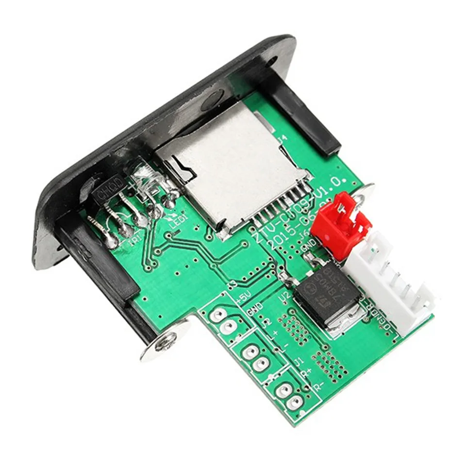 YKSO Mini MP3 Decoder Board  With Amplifier MP3 Players Accessories With Remote Controller TF Card Jack MP3 Decoder (8)