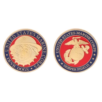 

Commemorative Coin US American Marine Corps Devil Dogs Collection Arts Souvenir