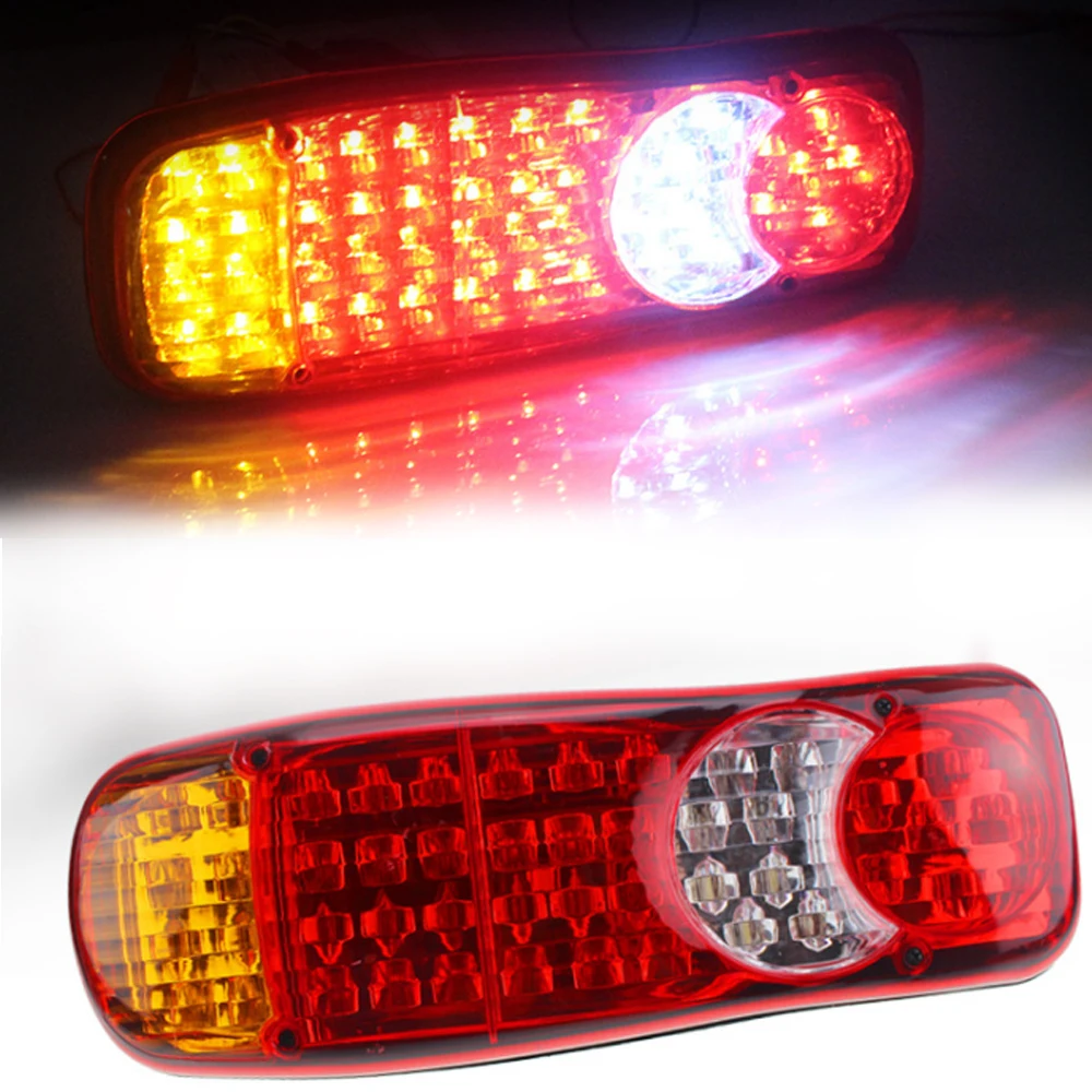 

1 PCS Waterproof 12V 46LEDs Truck LED Tail Light Rear Lamp Stop Reverse Safety Indicator Fog Lights for Truck Trailer Taillight