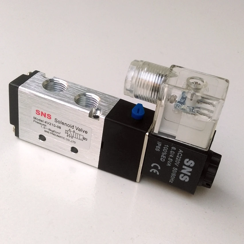 4V210 08 AC220V Pneumatic Solenoid Valve 1/4''The valvein Valve from Home