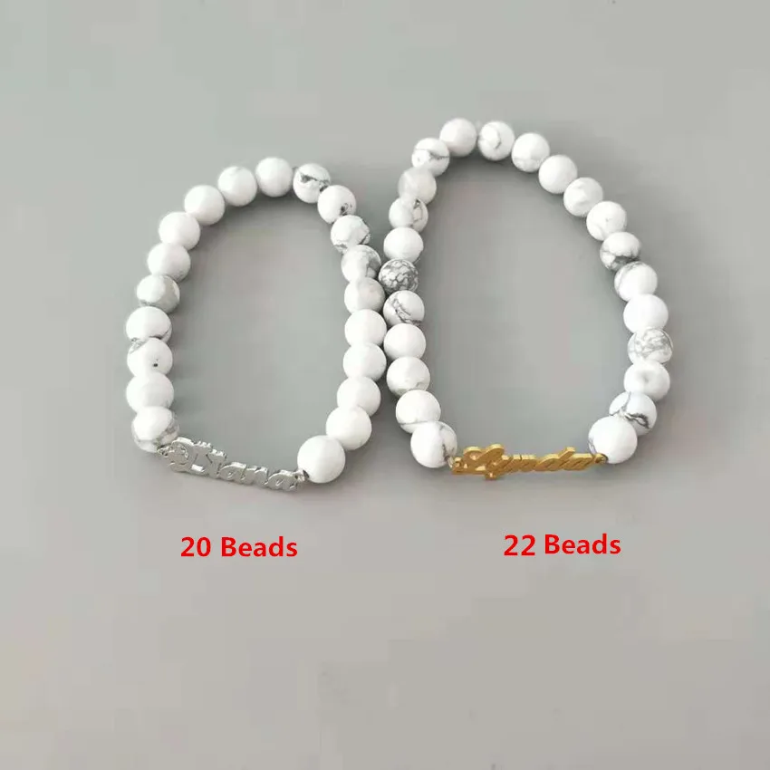 Бусы колье bracciali Donna заказное имя браслеты для женщин девочек BFF ювелирные изделия персонализированные прядь ручной связи Рождественский подарок