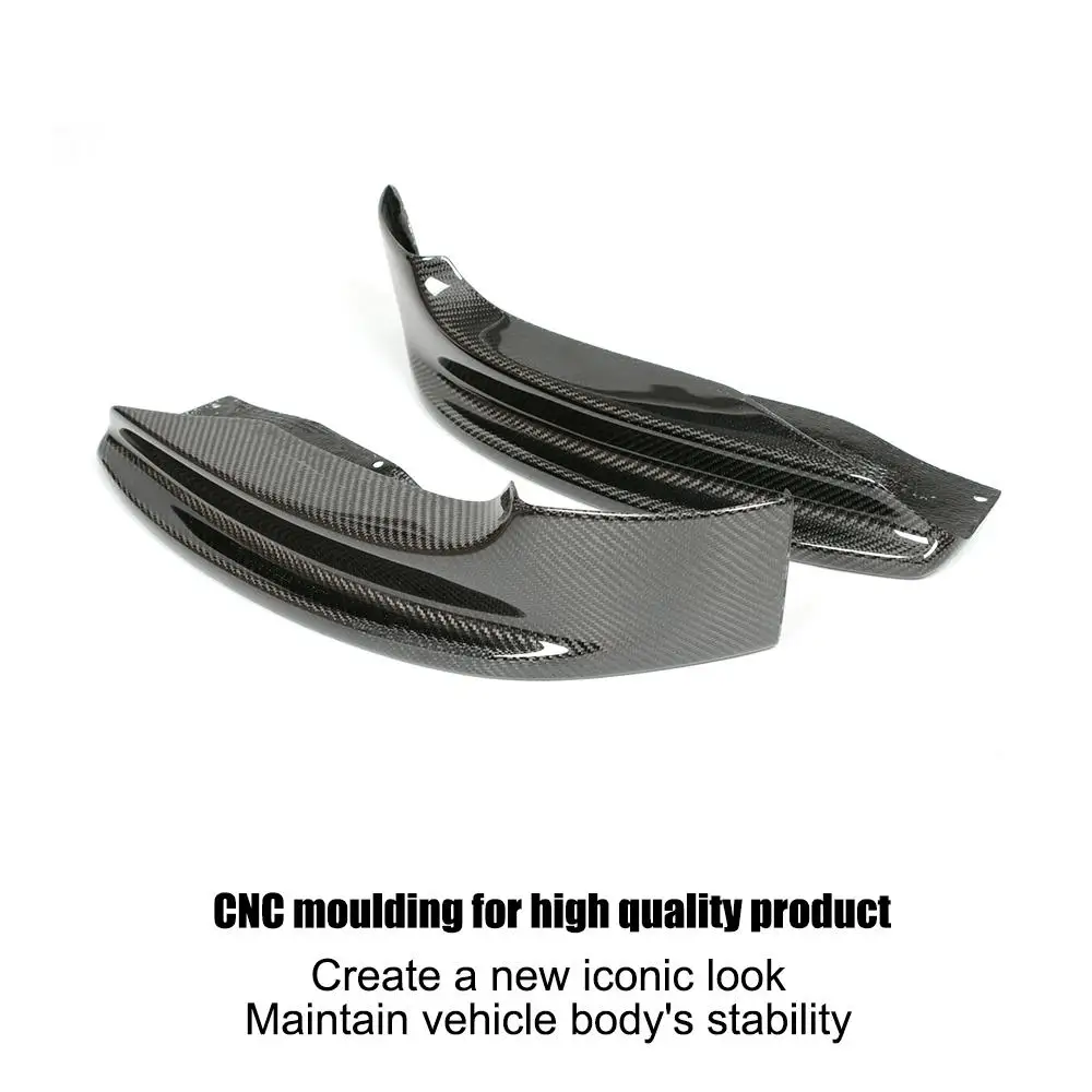  Carbon Auto Front Bumper Lip Splitters Aprons For BMW 3 Series 325i 328i E92 M Tech M Sport Bumper 