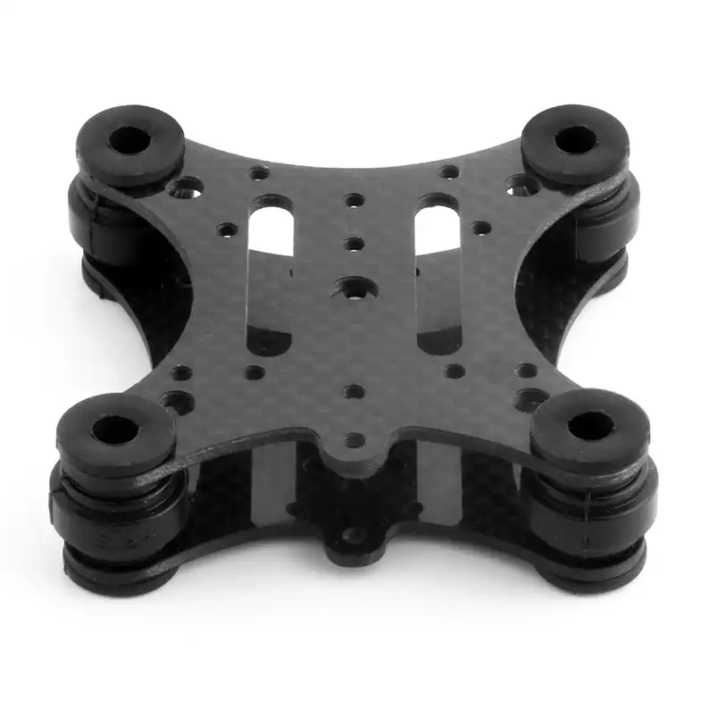 F14557 FPV углеродное волокно Антивибрационная пластина и резиновые шарики для DJI Phantom 1 2 Gimbal Mount Quadcopter для Gopro Hero 2 3 PTZ - изображение