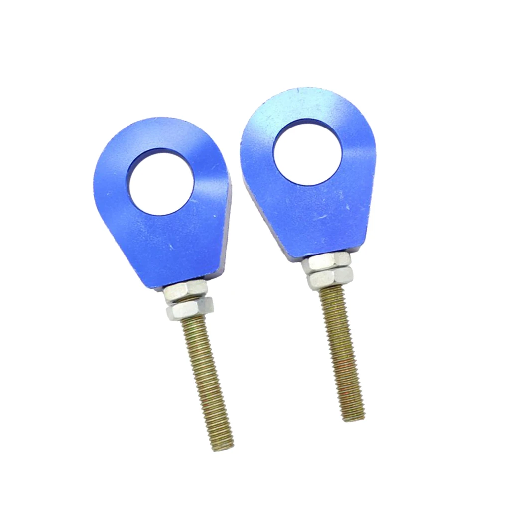 2Pcs 15mm Motorbike Chain Tensioner Adjuster for PIT PRO Trail Dirt Bike Blue 15mm Chain Adjuster Tensioner