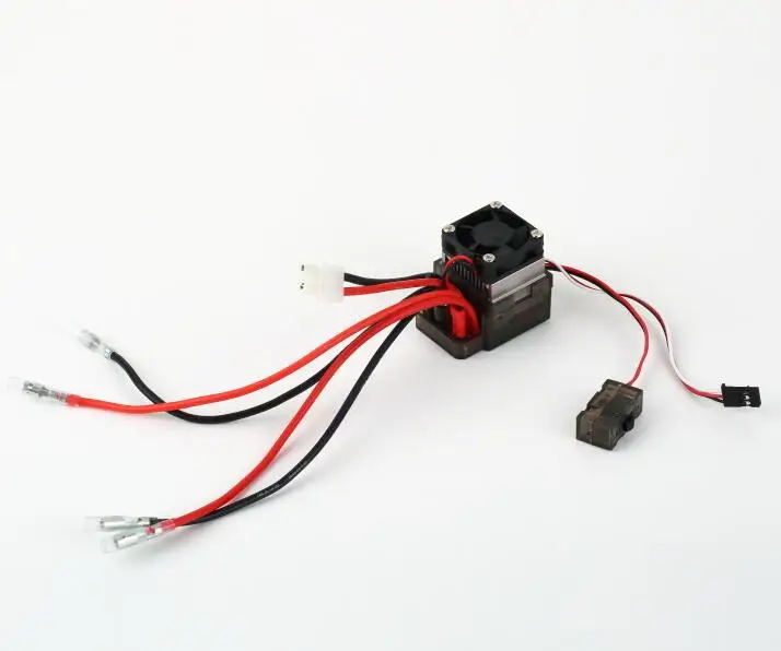 

7.2-16V High voltage version 320A brush ESC for RC model car boat with brake fans for cross-country climbing car