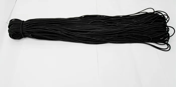 87m/lot Black Round Elastic Cord 2.8mm Beading Stretch Thread String Rope CH-1025
