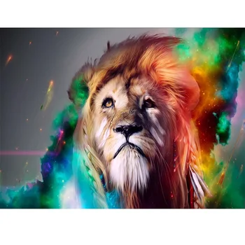 

5D DIY Diamond Painting Animal Lion Head Cross Stitch Diamond Mosaic Diamond Embroidery Painting Home Decor Craft Art