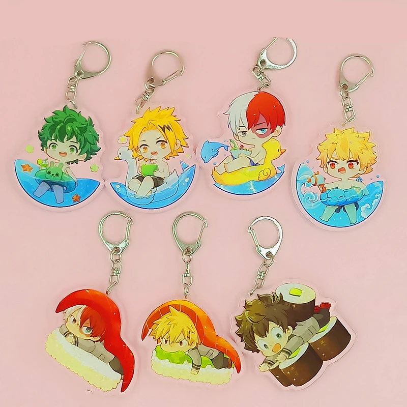 Аниме My Boku No Hero academic Midoriya Izuku Bakugou костюм кацуки для косплея акриловый Шарм брелок