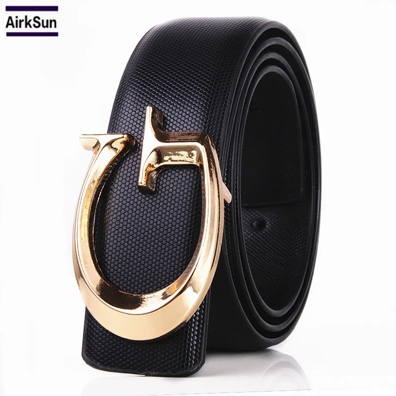 2017 Double G Designer Belts Men's High Quality Men's Women's Real