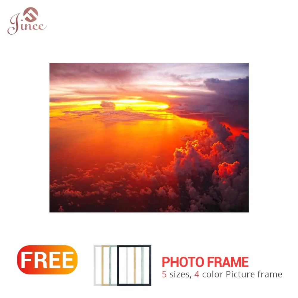 

DIY Diamond Painting Sky Scenery Diamond Embroidery Full Round Landscape Cloud Diamond Painting Love Holiday Gift