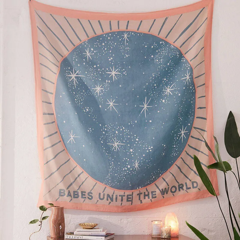 

European American Fashion Tapestry Summer Beach Blanket Decoration Tapestries Throw Blanket Psychedelic Home Decor Wall Hanging