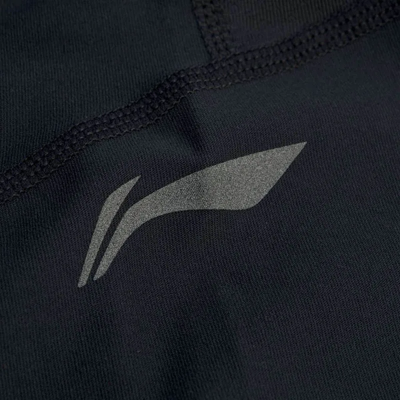 Li-Ning, мужские тренировочные серии, базовый слой, 83% нейлон, 17% спандекс, подкладка, для фитнеса, спортзала, эластичные спортивные штаны, колготки, AULP047 MKY519