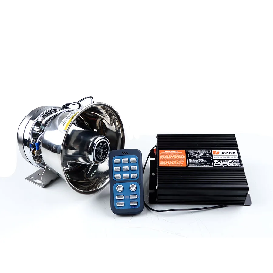 200W Police Siren Car Alarm Siren 12V AS920 Car Siren Electronic Horn