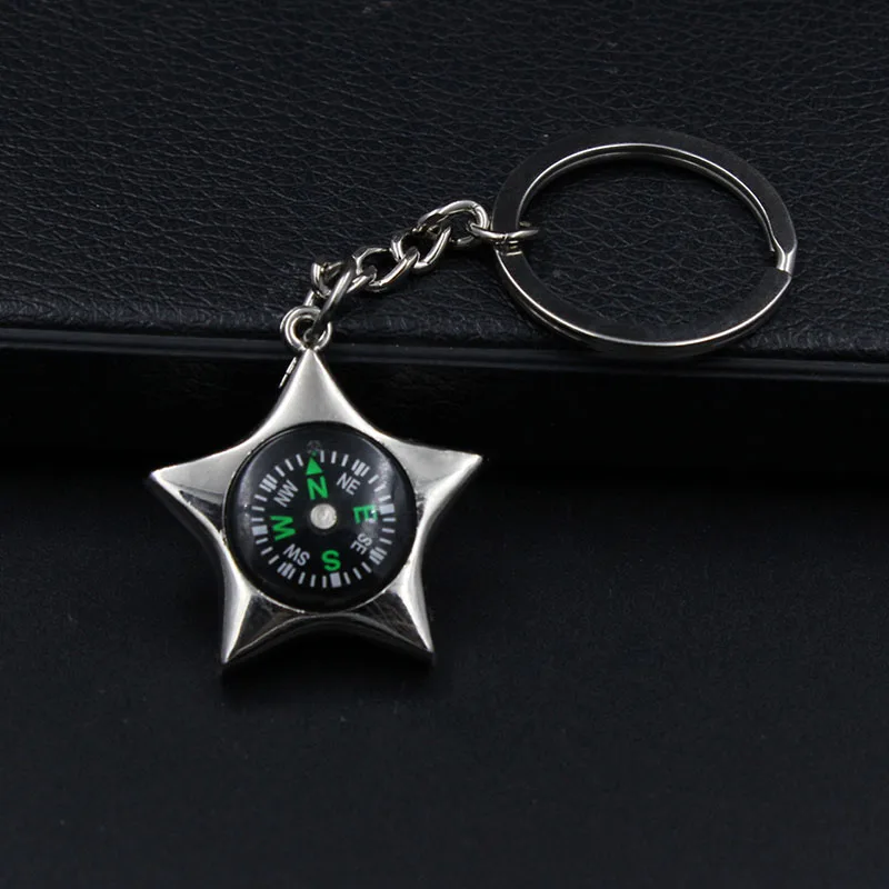 

Rudder Compass Multifunctional Keychain Male Ring Key Ring Chain Alloy Key Chain Versatile Metal