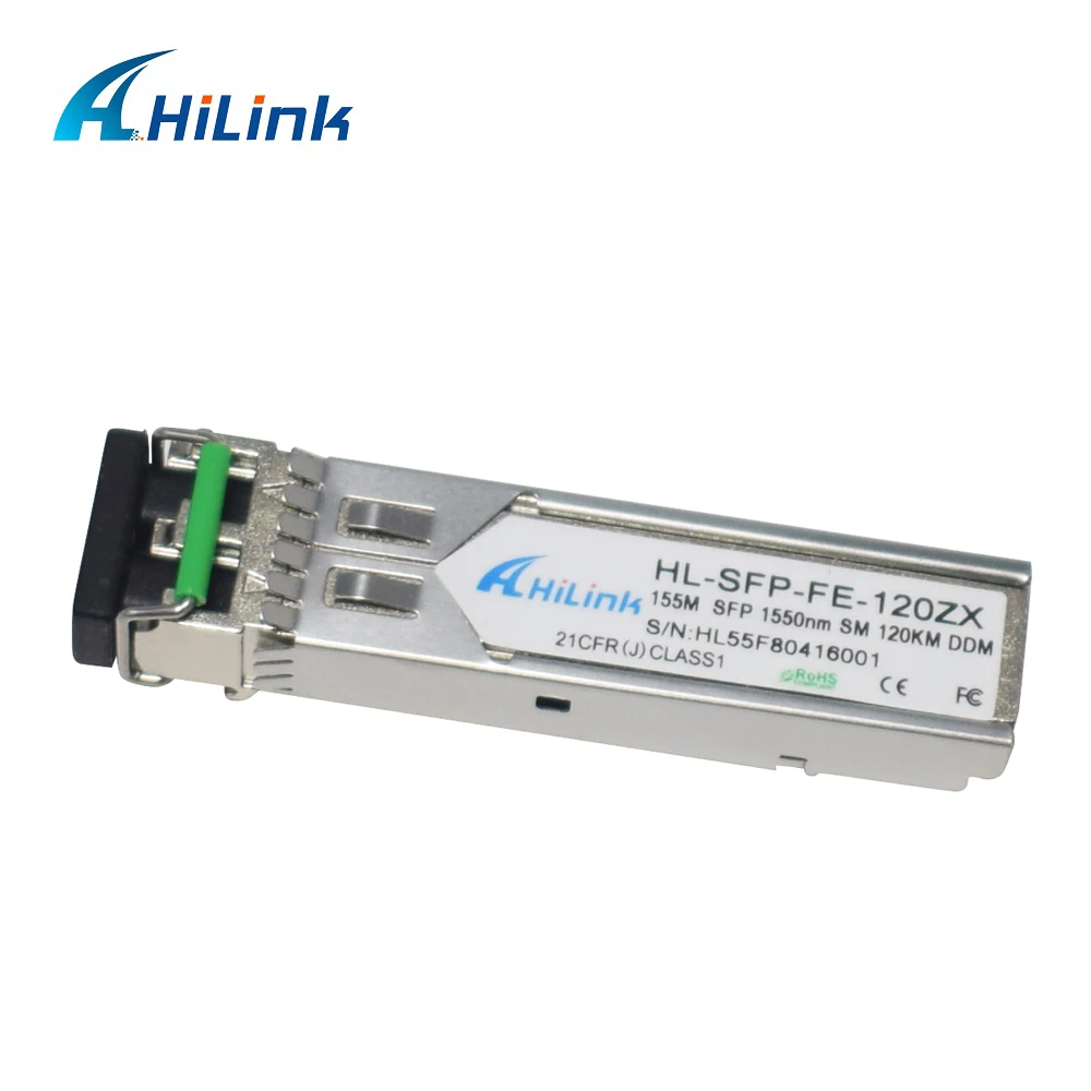 Duplex LC Optical Module 155M ZX 120km 100Base SFP Transceiver with DOM