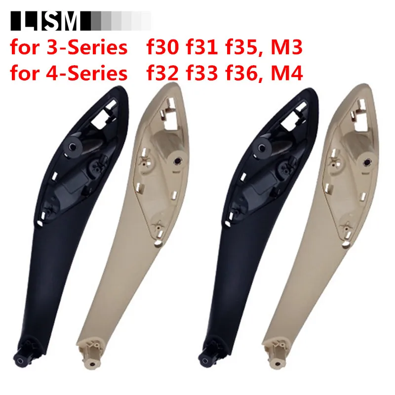 

Left Right Front Rear Interior Doors Handles for BMW 3 4 Series f30 f31 f32 f33 330 328 320 430 Inner Handle Bar Pull Trim Cover