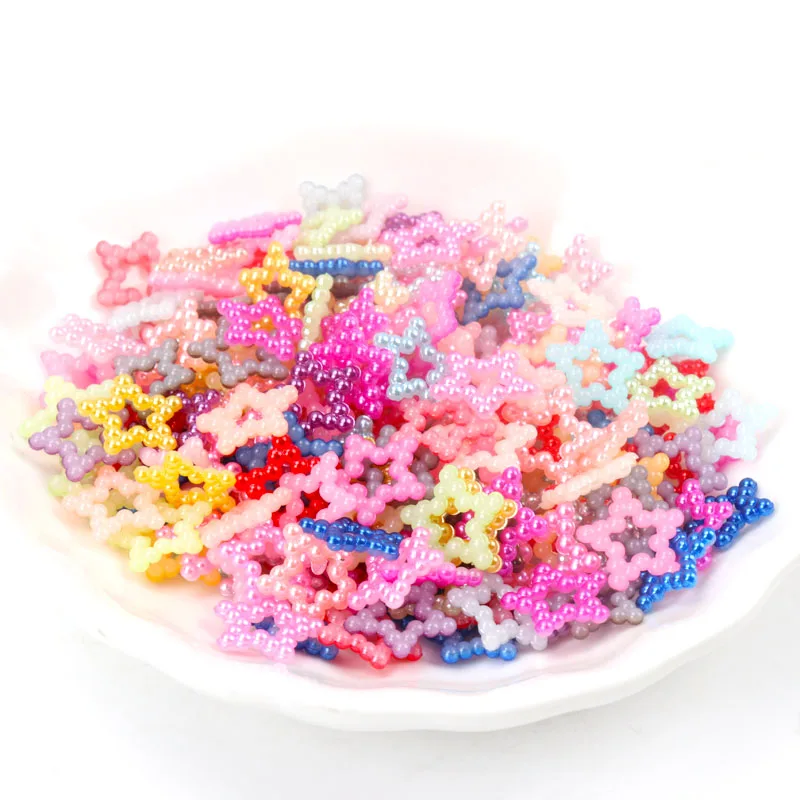 

Mixed Haft Star Pearl Decoration Crafts Flatback Cabochon Embellishments For Scrapbooking Kawaii Cute Diy Accessories