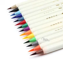 Colorful Calligraphy Pen Soft Brush Marker Watercolor Marker Pen DIY Cartoon Graffiti Manga Drawing Marker Fineliner Marker Pen