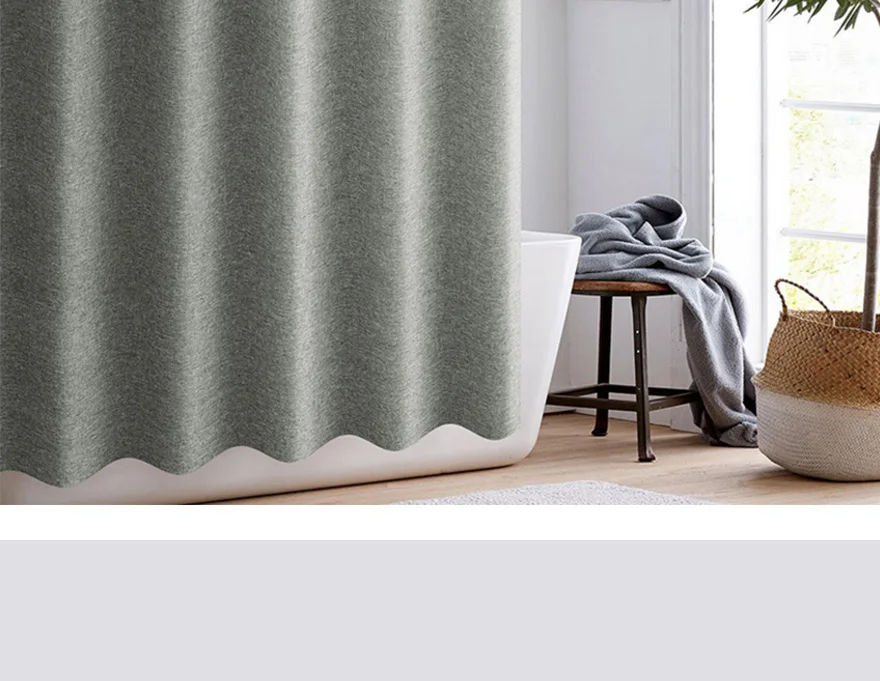 Gray-solid-color-shower-curtain-bathroom-curtain-Imitation-linen-shower-curtain-Waterproof-mildew-thickening-shower-curtain-D40_12