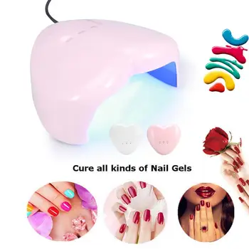 

18W Mini Heart-shaped UVLED USB Cable Gel Lamp Nail Dryer Curing for Nail Polish Art Tools Manicure pedicure Dryer Tool Machine