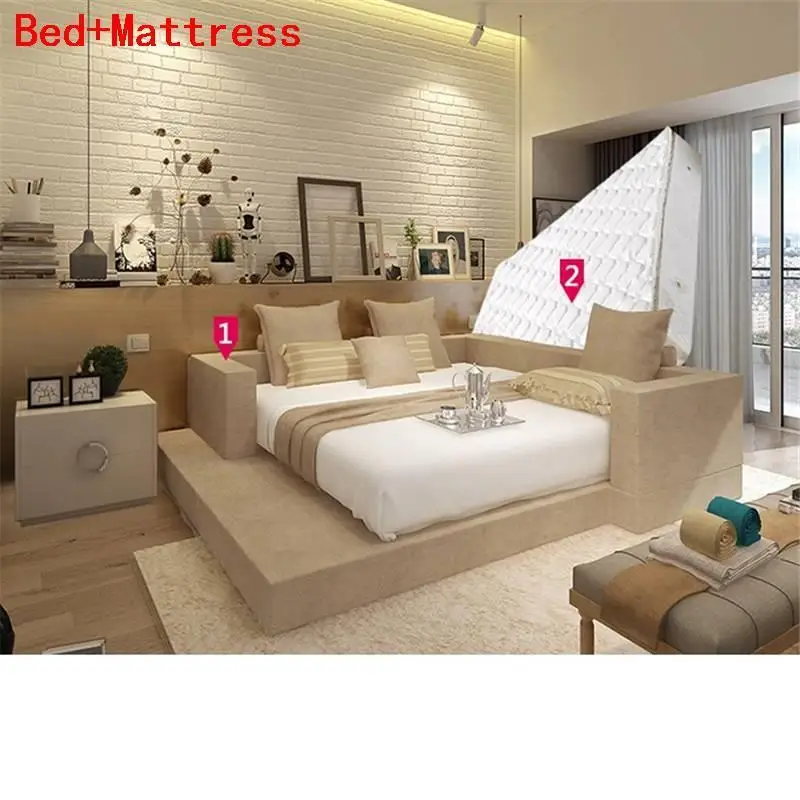 غرفة مجموعة واحدة Matrimoniale Letto هل Tempat Tidur Tingkat Totoro Bett Mueble دي Dormitorio غرفة نوم الأثاث كاما Moderna السرير