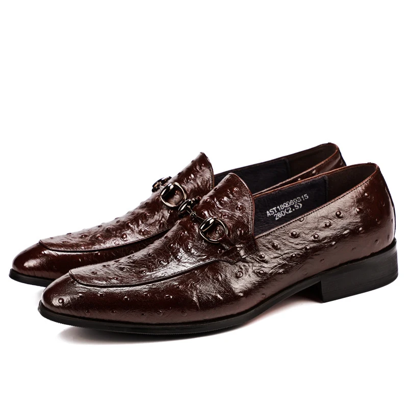 

2018 autumn and winter new business dress shoes leather British men's shoes retro large size shoes men dress shoes