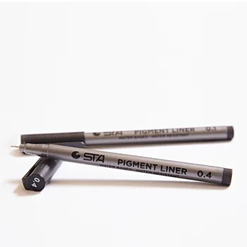 

30 pcs/Lot Comics drawing pigment gel pen for sketch liner marker Extreme fine 0.05mm 0.1mm Stationery School Supplies DB124