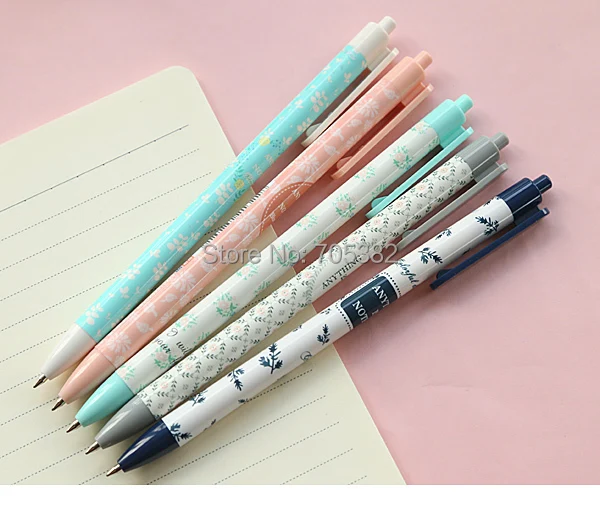 (2 шт./лот) цветы Шариковая ручка для школы канцелярские синие чернила написание kawaii шариковые ручки школьные принадлежности (ss-a808)